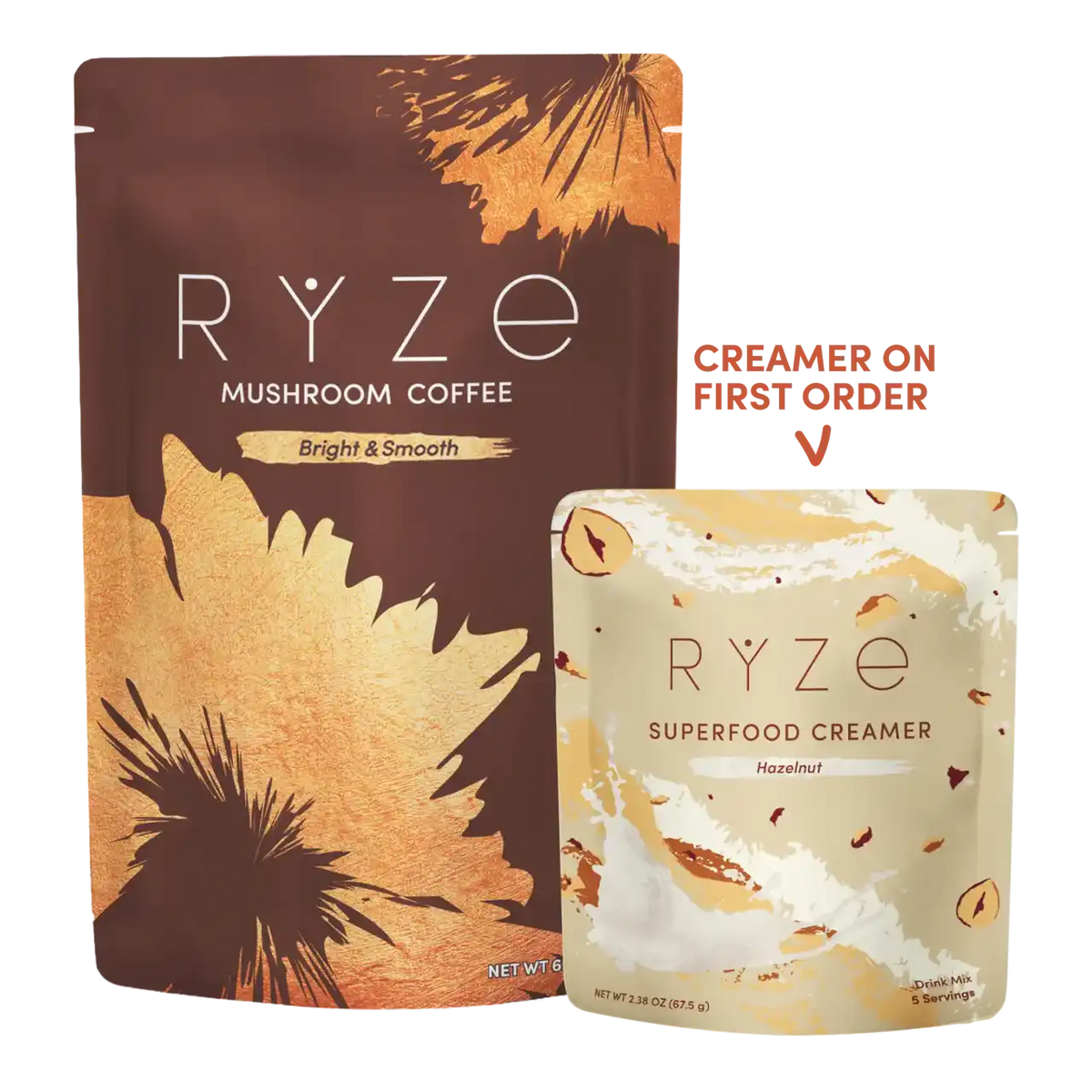Mushroom Coffee + Hazelnut Creamer Set